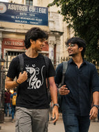 Indur - Bangla Graphic Terry Oversized T-Shirt (Black) Stylex Station