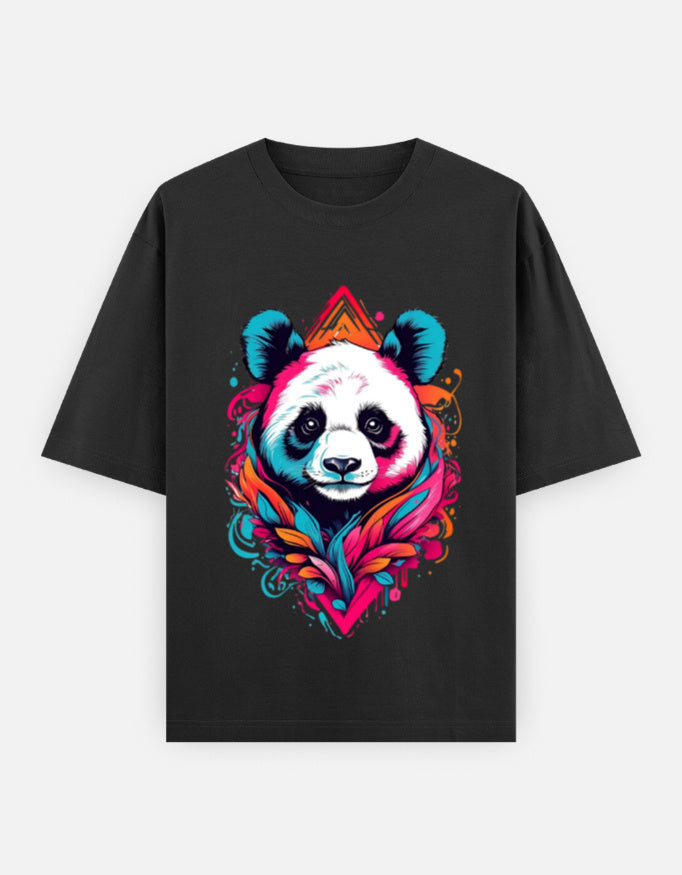 Panda | Unisex Oversized Classic T-Shirt Qikink