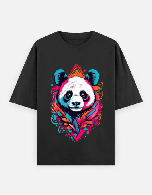 Panda | Unisex Oversized Classic T-Shirt Qikink