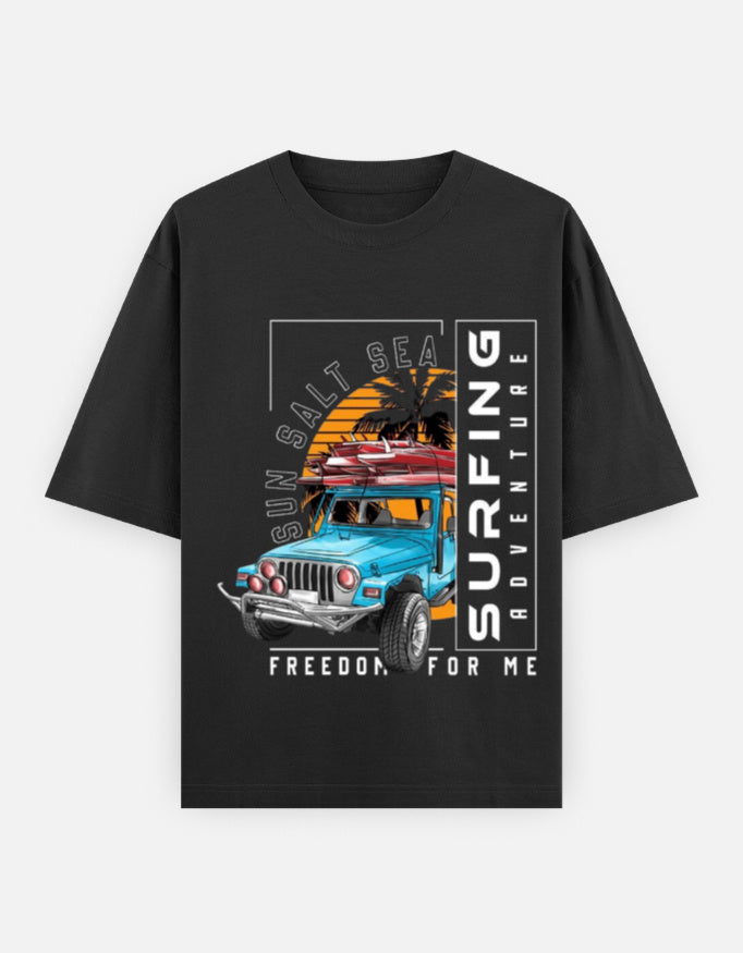 Surfing | Unisex Oversized Classic T-Shirt Qikink