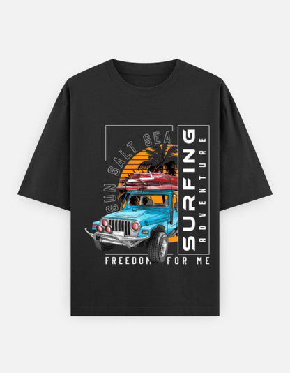 Surfing | Unisex Oversized Classic T-Shirt Qikink