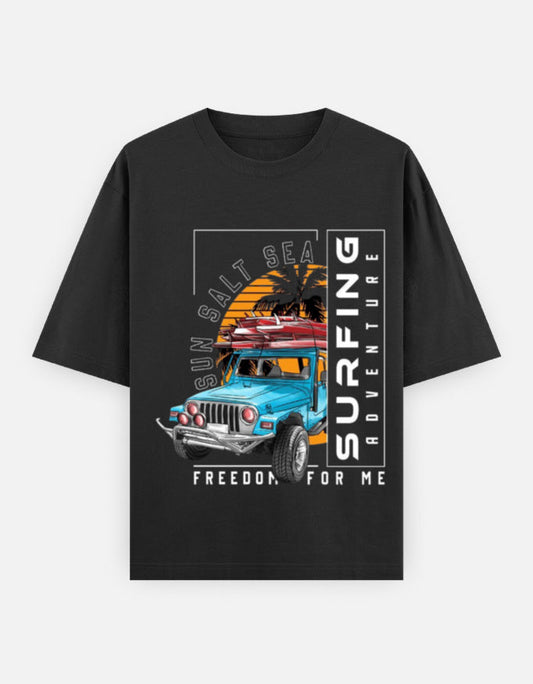 Surfing | Unisex Oversized Classic T-Shirt Qikink