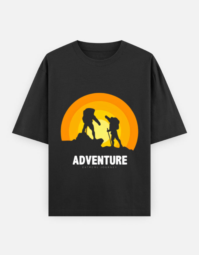 Adventure | Unisex Oversized Classic T-Shirt Qikink