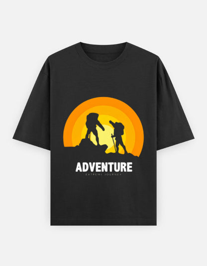 Adventure | Unisex Oversized Classic T-Shirt Qikink