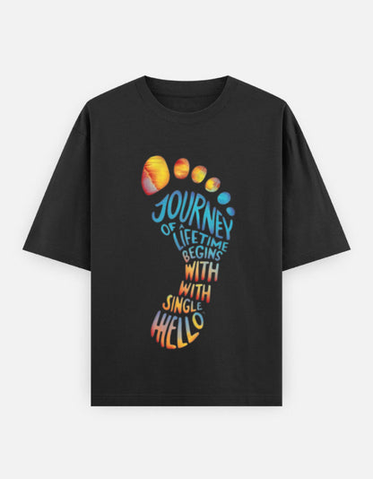 Journey | Unisex Oversized Classic T-Shirt Qikink