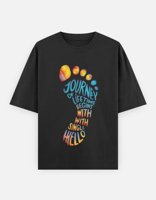 Journey | Unisex Oversized Classic T-Shirt Qikink