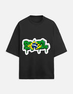 Brazil | Unisex Terry Oversized Tee Qikink