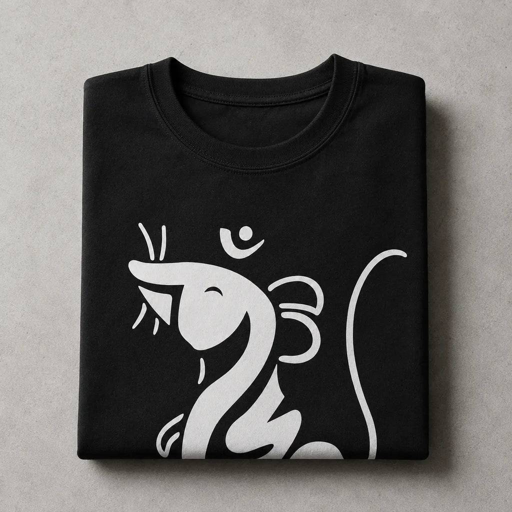 Indur - Bangla Graphic Terry Oversized T-Shirt (Black) Stylex Station