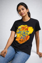 Gyan Deben Na Please - Bengali Typography T-Shirt (Black) Stylex Station